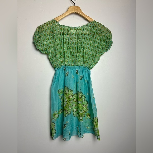 Sophie max Y2K Silk Blouse Top S Multicolor Off the shoulder Lightweight fairy - Picture 2 of 10